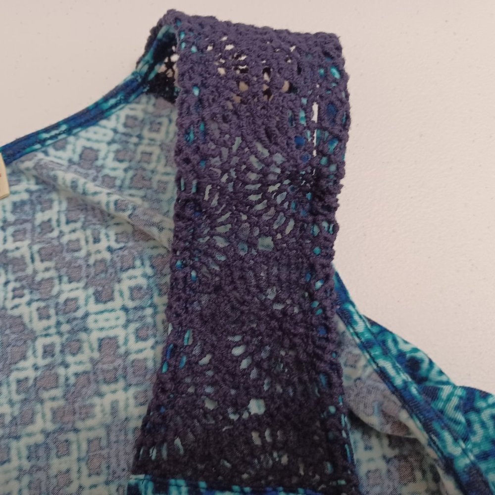 Women's Faded Glory Blue‎ Tank Top Size Medium - Picture 4 of 9